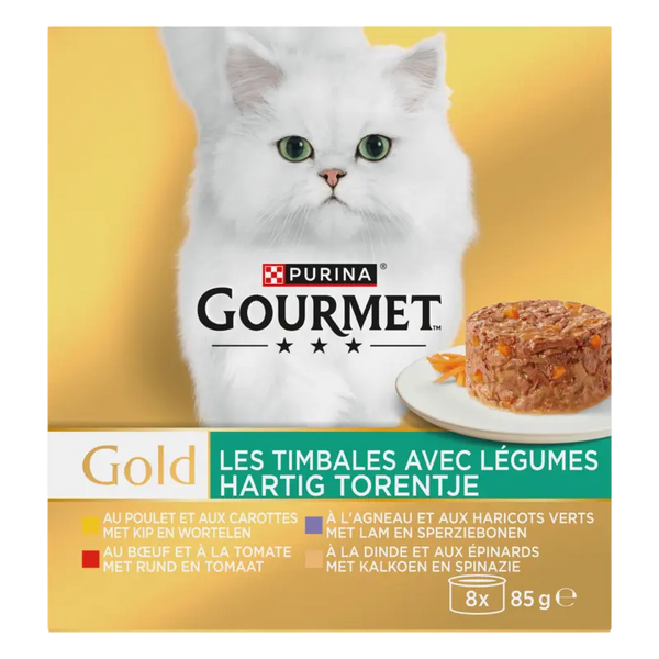 Gourmet Gold hartig torentje met kip rund lam