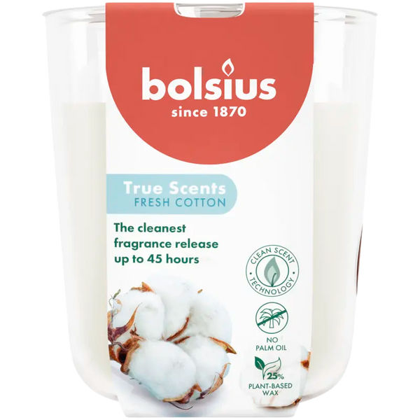 Bolsius True Scents Duftglas Fresh Cotton