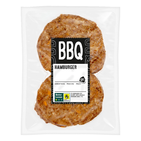 Pre-cooked BBQ hamburger