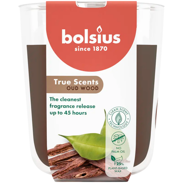Bolsius True scents geurglas oud wood
