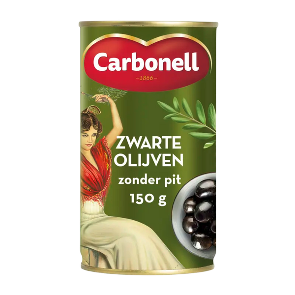 Carbonell Zwarte olijven zonder pit
