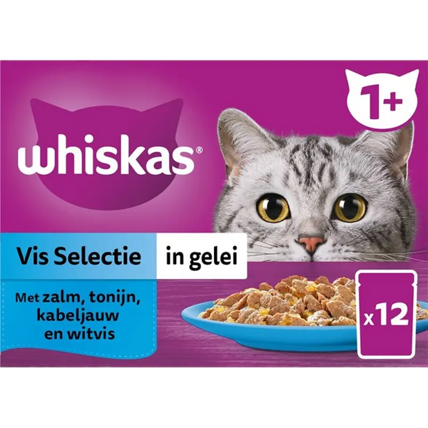Whiskas 1+ Fish Selection in Jelly