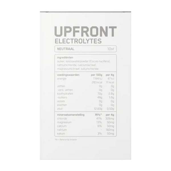 Upfront Electrolytes neutral