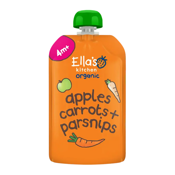 Ella's kitchen Carrots, apples + parsnip 4m+ organic