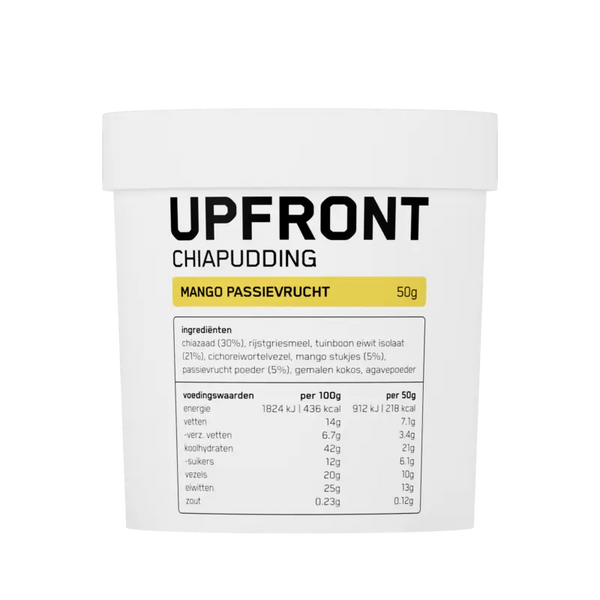 Upfront Chiapudding mango passievrucht smaak
