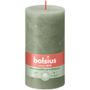 Bolsius Rustieke kaars olijfgroen 13cm