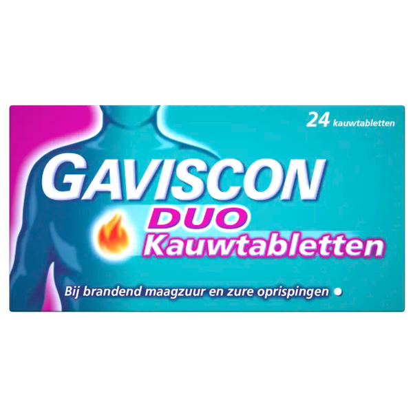 Gaviscon Duo kauwtabletten bij brandend maagzuur