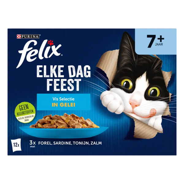 Felix Jeden Tag Fest Senior Fisch Auswahl Gelee