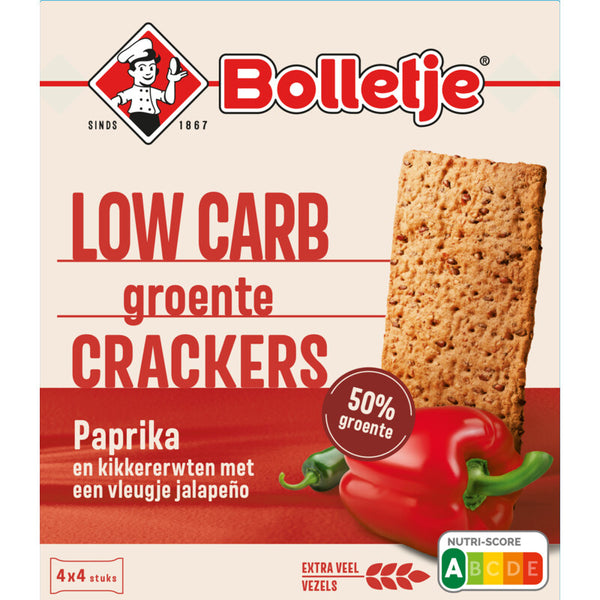 Bolletje Low carb groentecrackers paprika