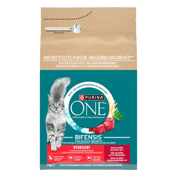 Purina ONE Sterilkatze reich an Rindfleisch