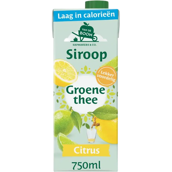 Van de Boom Groene thee citrus siroop