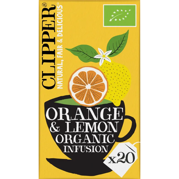 Clipper Organic Orange and Lemon Herbal Tea