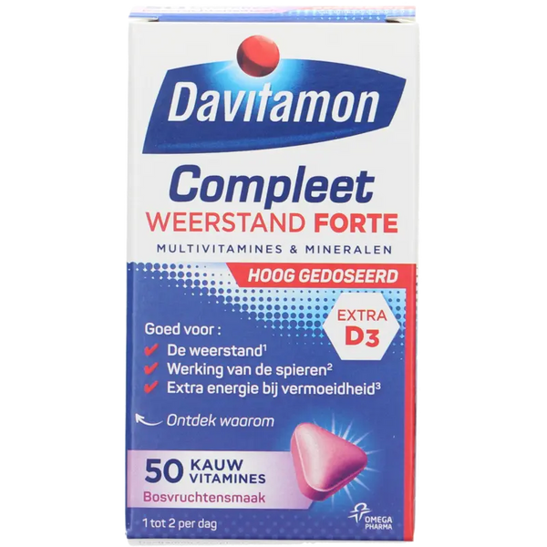 Davitamon Compleet weerstand forte kauwvitamines