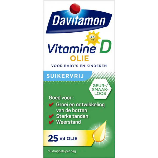Davitamon Vitamine d olie voor baby's en kinderen