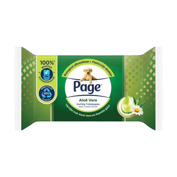 Page Aloe vera vochtig toiletpapier