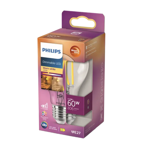 Philips LED bulb standard E27 60W dimmable