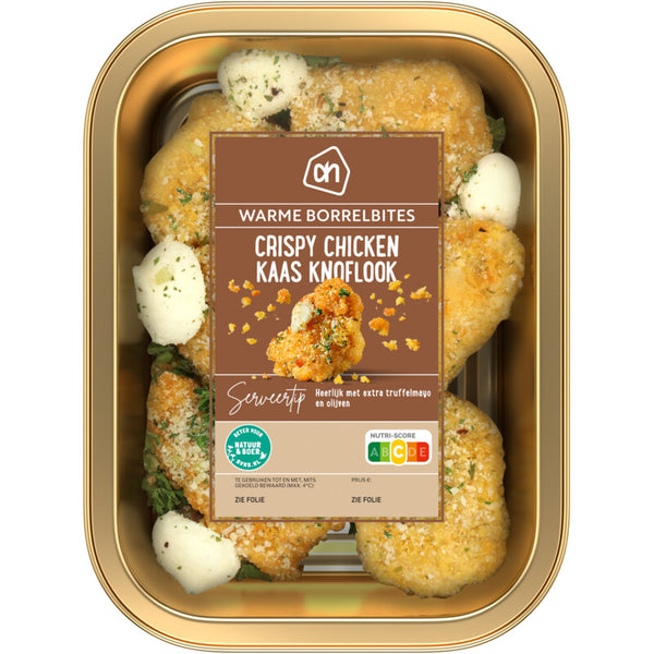 Crispy chicken kaas knoflook