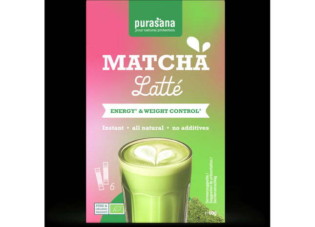 Purasana Matcha latté oploskoffie