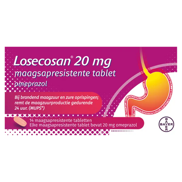 Losecosan Maagsapresistente tablet omeprazol 20mg