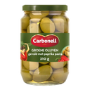 Carbonell Green olives filled with pepper paste