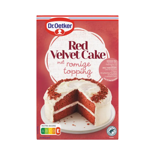 Dr. Oetker Red velvet cake with creamy topping