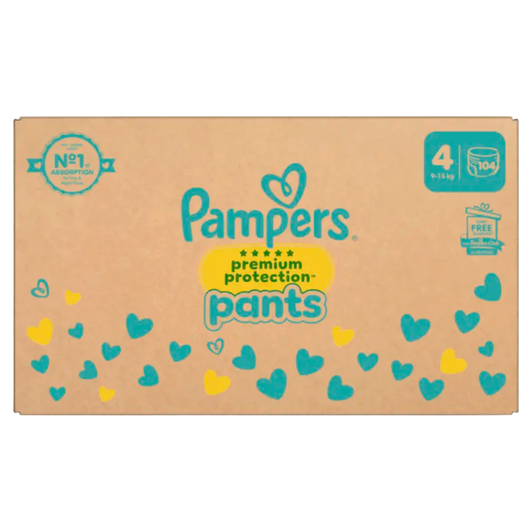 Pampers Premium Protection Pants size 4 box