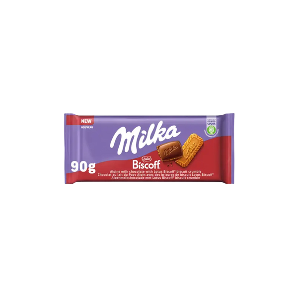 Milka chocolate bar Lotus Biscoff