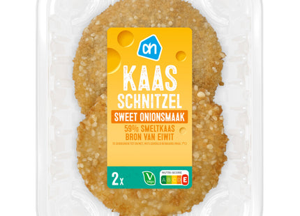 Vegetarische kaasschnitzel sweet onion