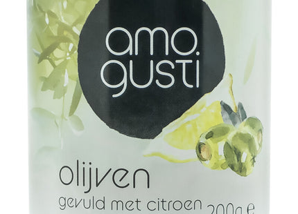 Amogusti Olijven gevuld met citroen
