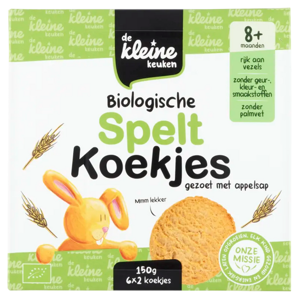 De Kleine Keuken Biologische Dinkelkekse 8m+