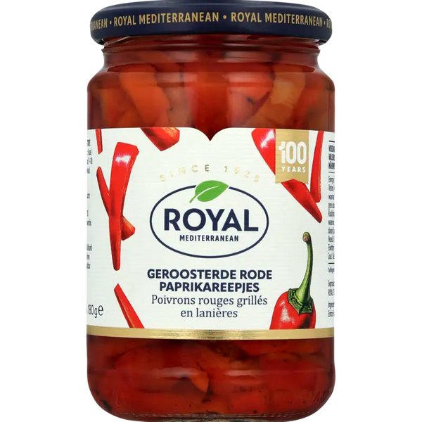 Royal Geroosterde paprika in reepjes