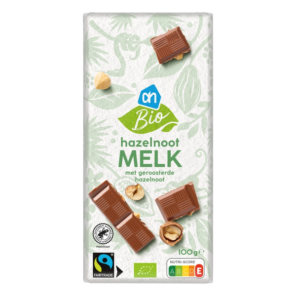 Biologisch Reep hazelnoot melk
