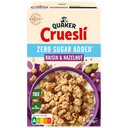 Quaker Raisin hazelnut zero sugar added