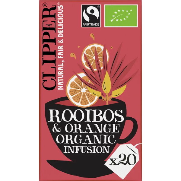 Clipper Bio-Rooibos- und Orangenaufguss