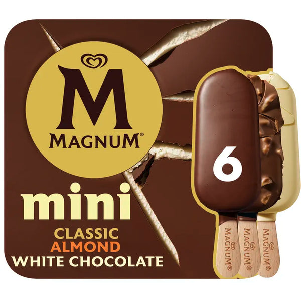 Magnum Mini klassisch Mandel weiß