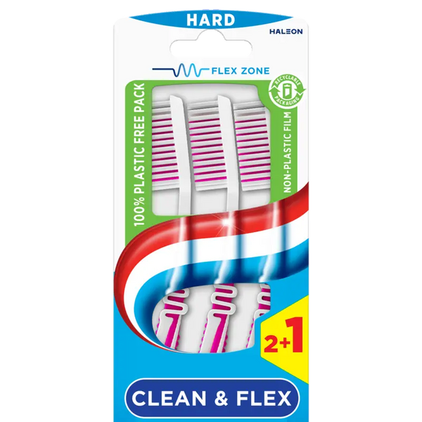 Aquafresh Clean & flex hard tandenborstel