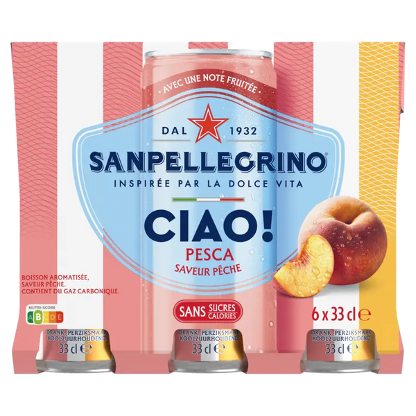 S. Pellegrino Ciao Pfirsich 6er-Pack