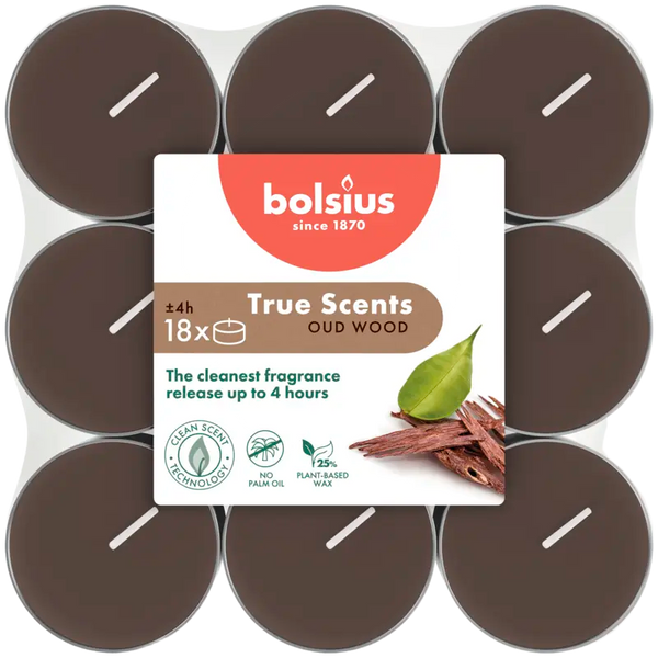 Bolsius True Scents Duftteelichter Alt-Holz