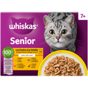 Whiskas Senior gevogelte kip,kalkoen,eend gelei