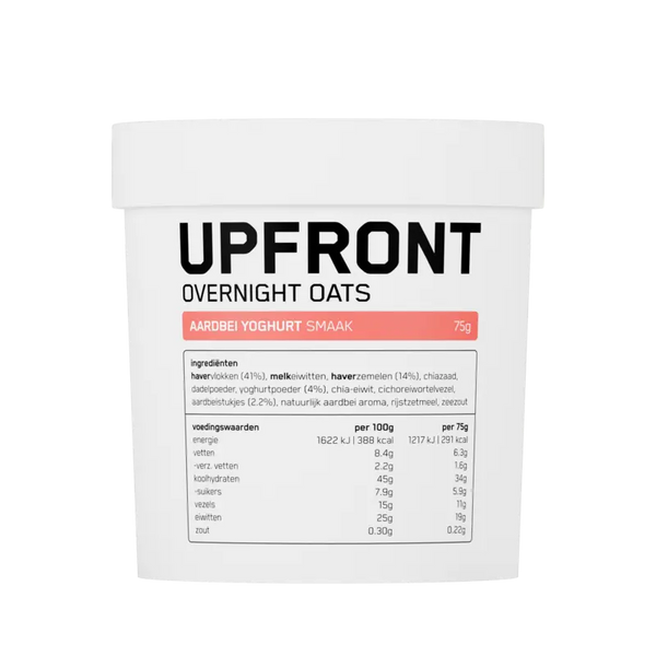 Upfront Overnight oats aardbei yoghurt smaak