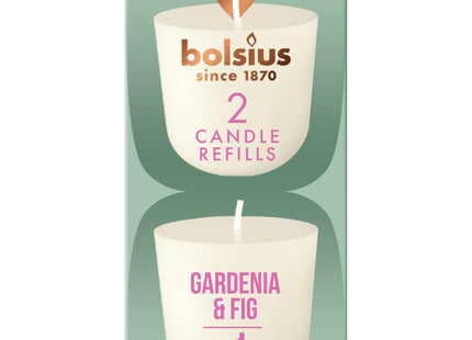 Bolsius Navulling clean light gardenia fig