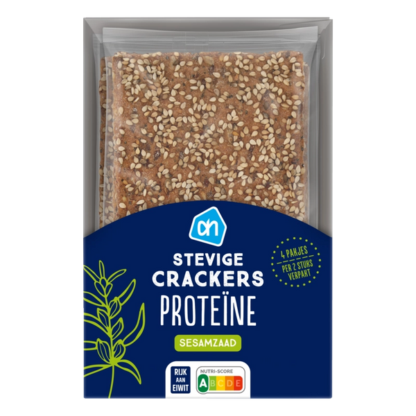 Kräftige Protein-Cracker Sesam