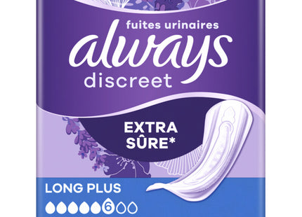 Always Discreet incontinentieverband long plus