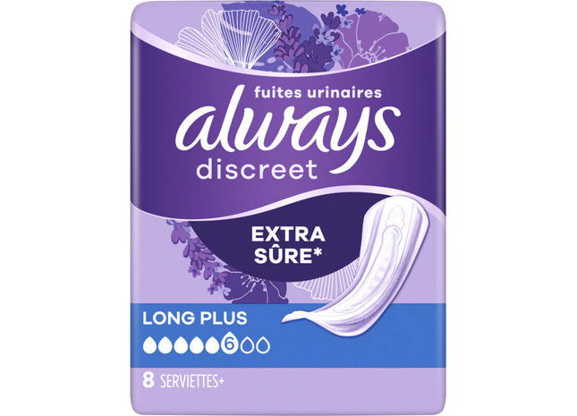 Always Discreet incontinentieverband long plus