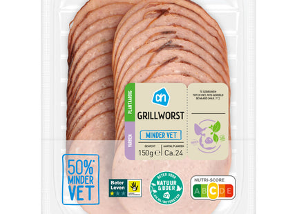 Grillworst minder vet