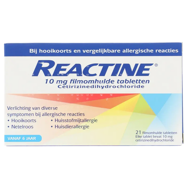 Reactine Hooikoortstabletten cetirizine 10 mg