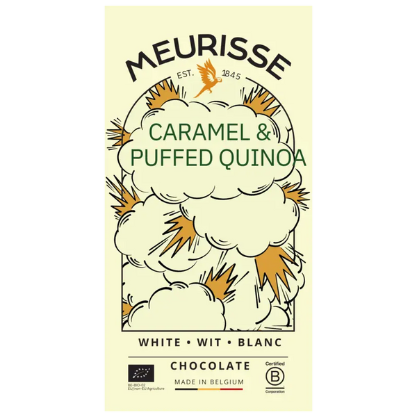 Meurisse White chocolate with quinoa & caramel