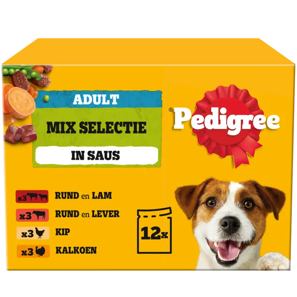 Pedigree Adult Mix Auswahl mit Gemüse in Soße