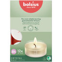 Bolsius Maxi waxinelichtje clear cup 8 branduren