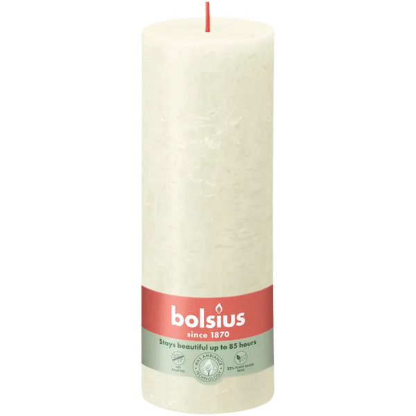 Bolsius Rustic candle ivory 19cm